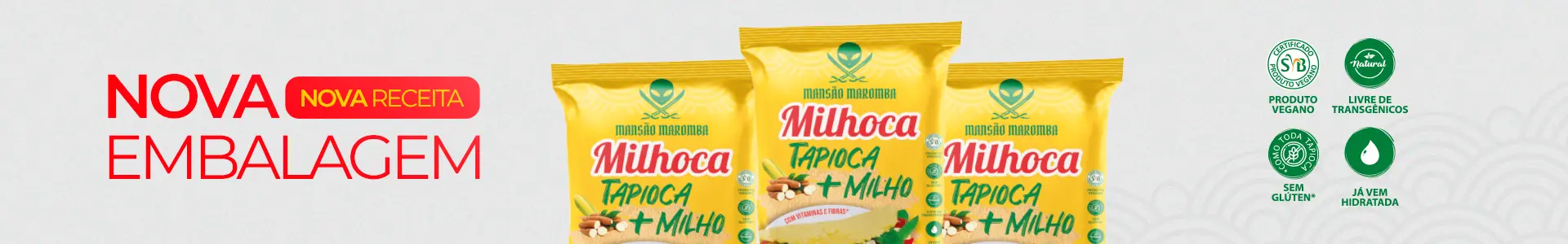 Oishii Milhoca — nova embalagem, nova receita
