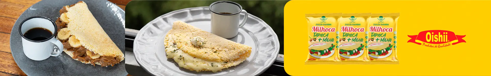 Milhoca Oishii — Tapioca com o sabor do milho